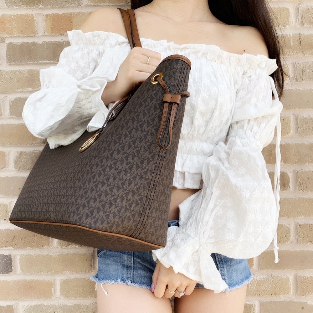 ๐ ๐- Michael Kors Large Tote Brown MK - Picture 3 of 4